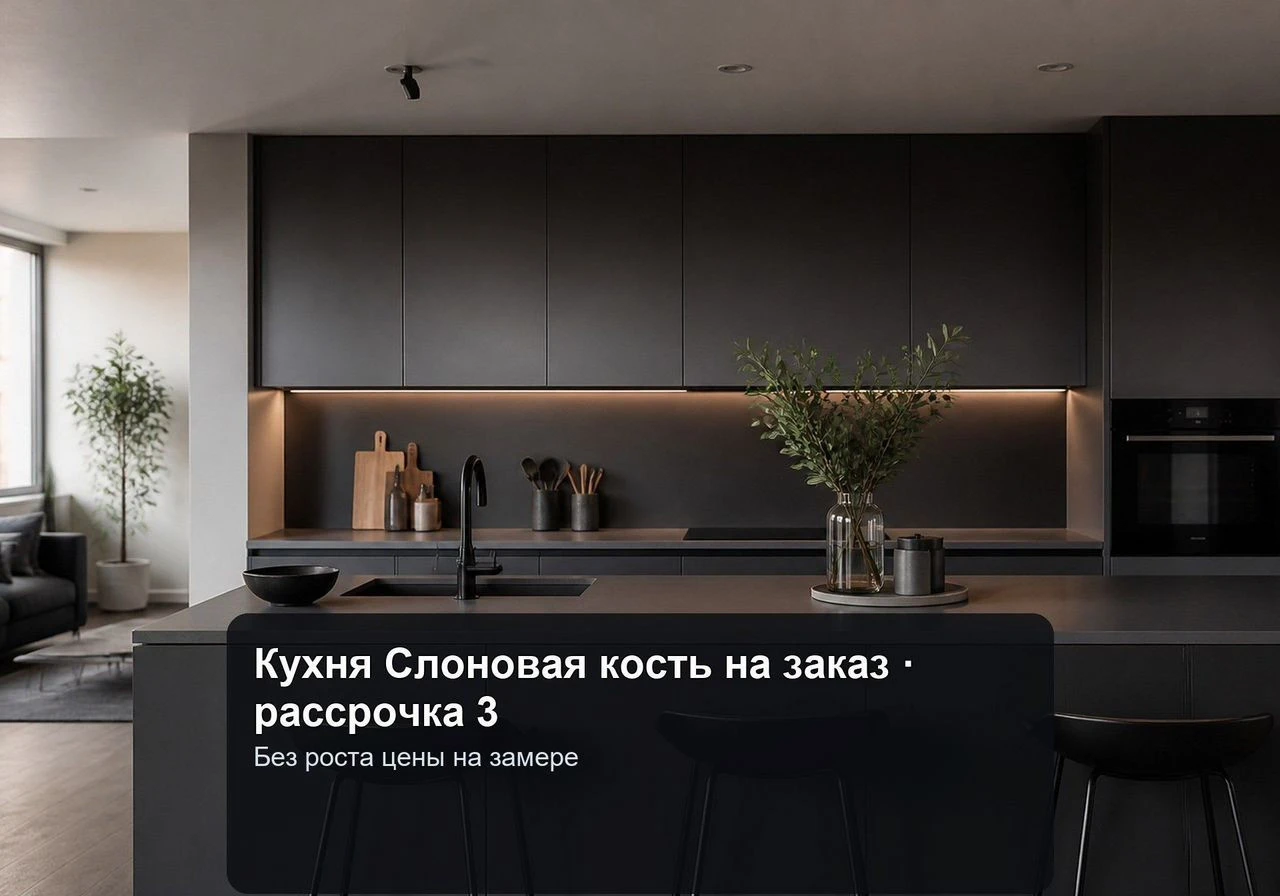 Кухня Слоновая кость на заказ рассрочка 3