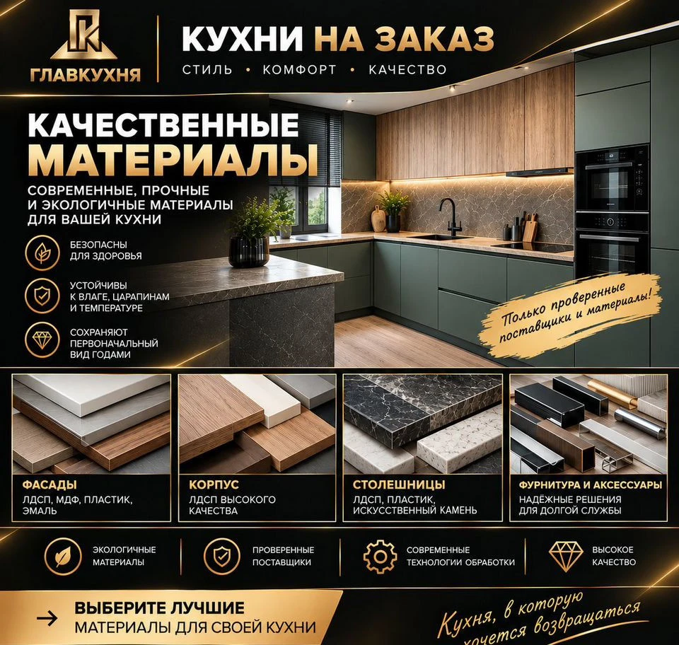 Кухни на заказ в Москве и Московской области