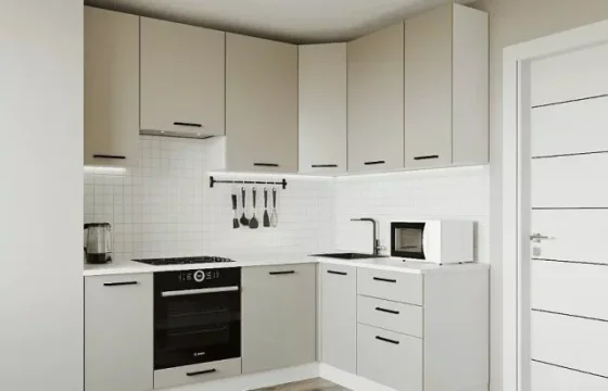 Кухонный гарнитур угловой Шампань 2200х1600 мм